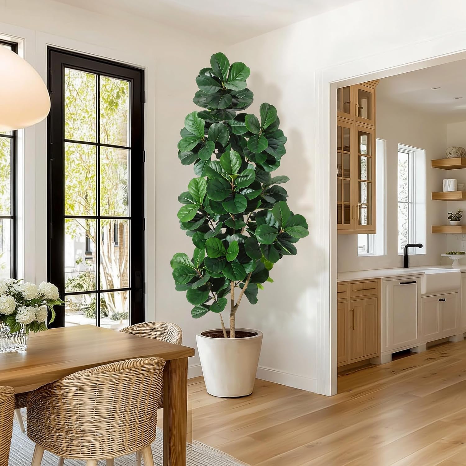Albero di fico artificiale con - Fiddle Leaf Fig recensione e prezzo