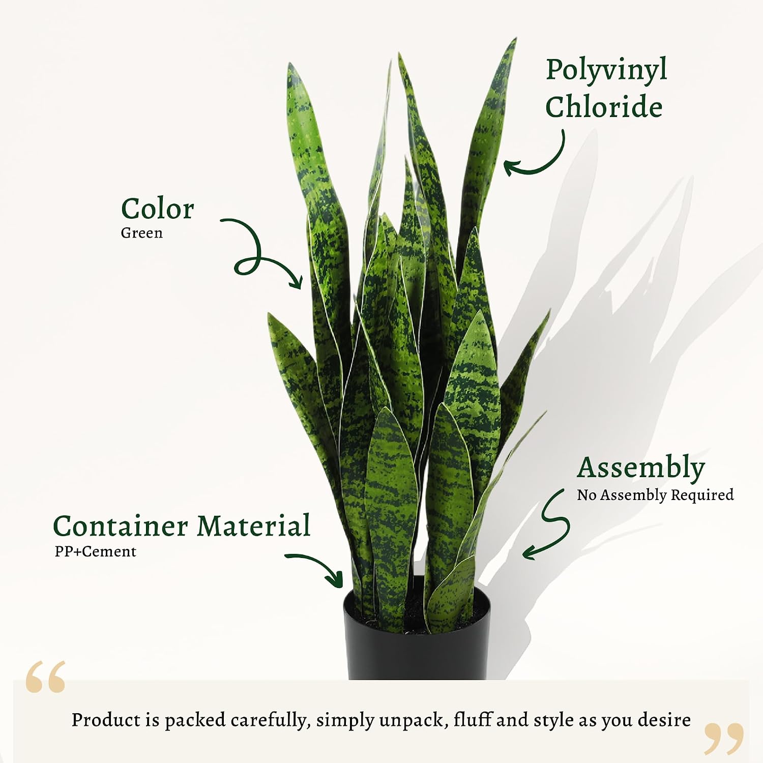 Pianta artificiale a forma di  - Snake Plant recensione e prezzo